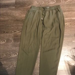 Olive green harem pants